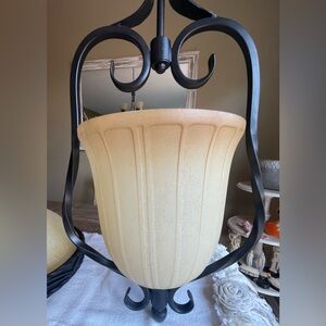 28” Hanging Rustic Farmhouse Tuscany Ceiling Light Fixture